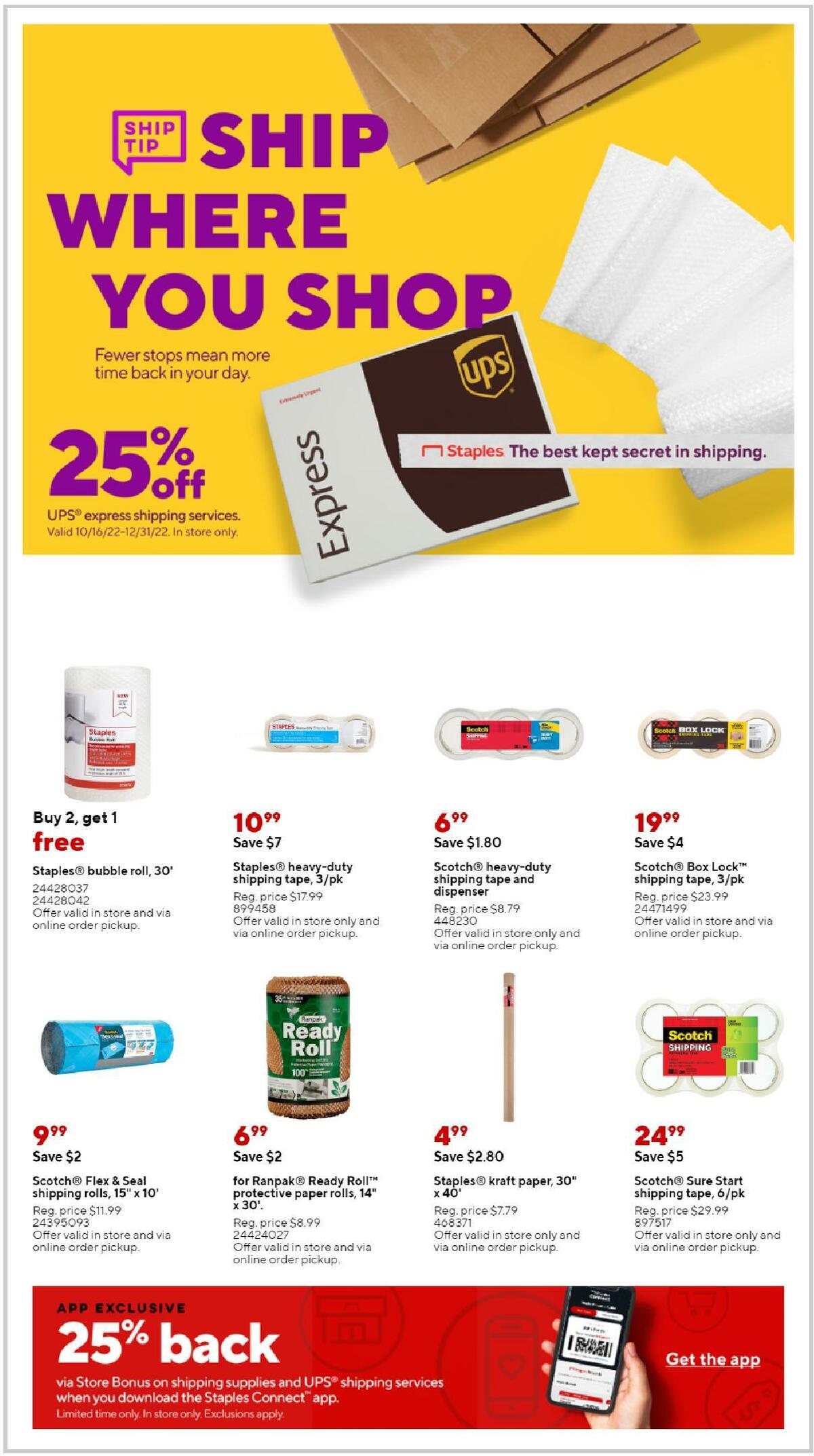 Staples Staples weekly ad from November 6