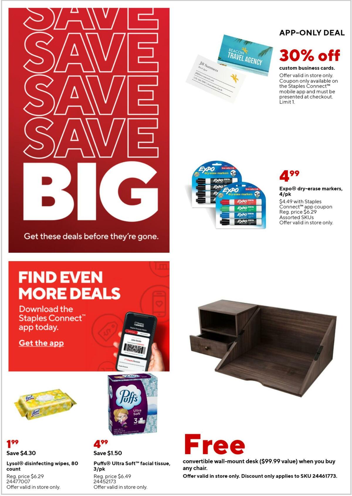Staples Staples weekly ad from March 19