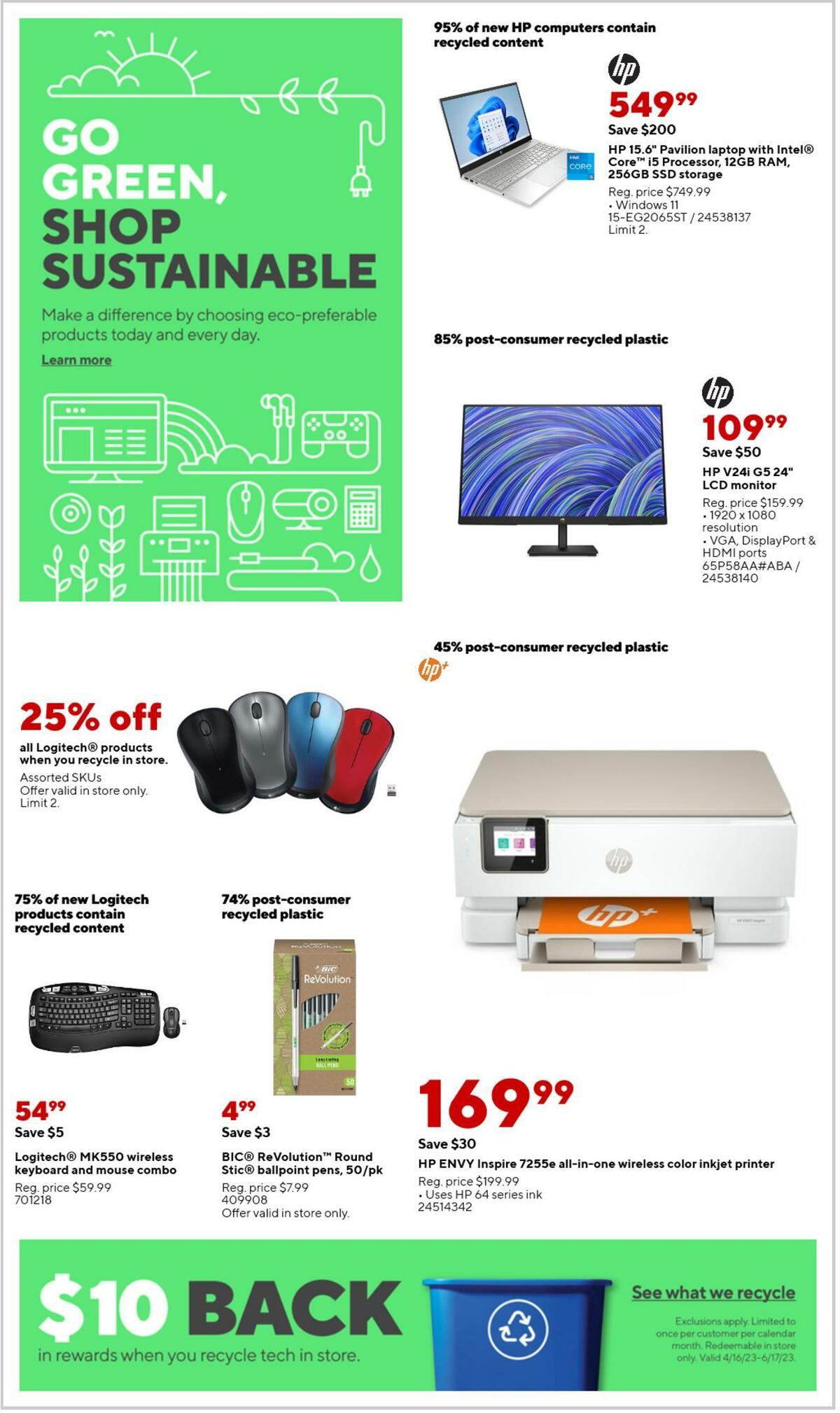 Staples Staples weekly ad from April 30