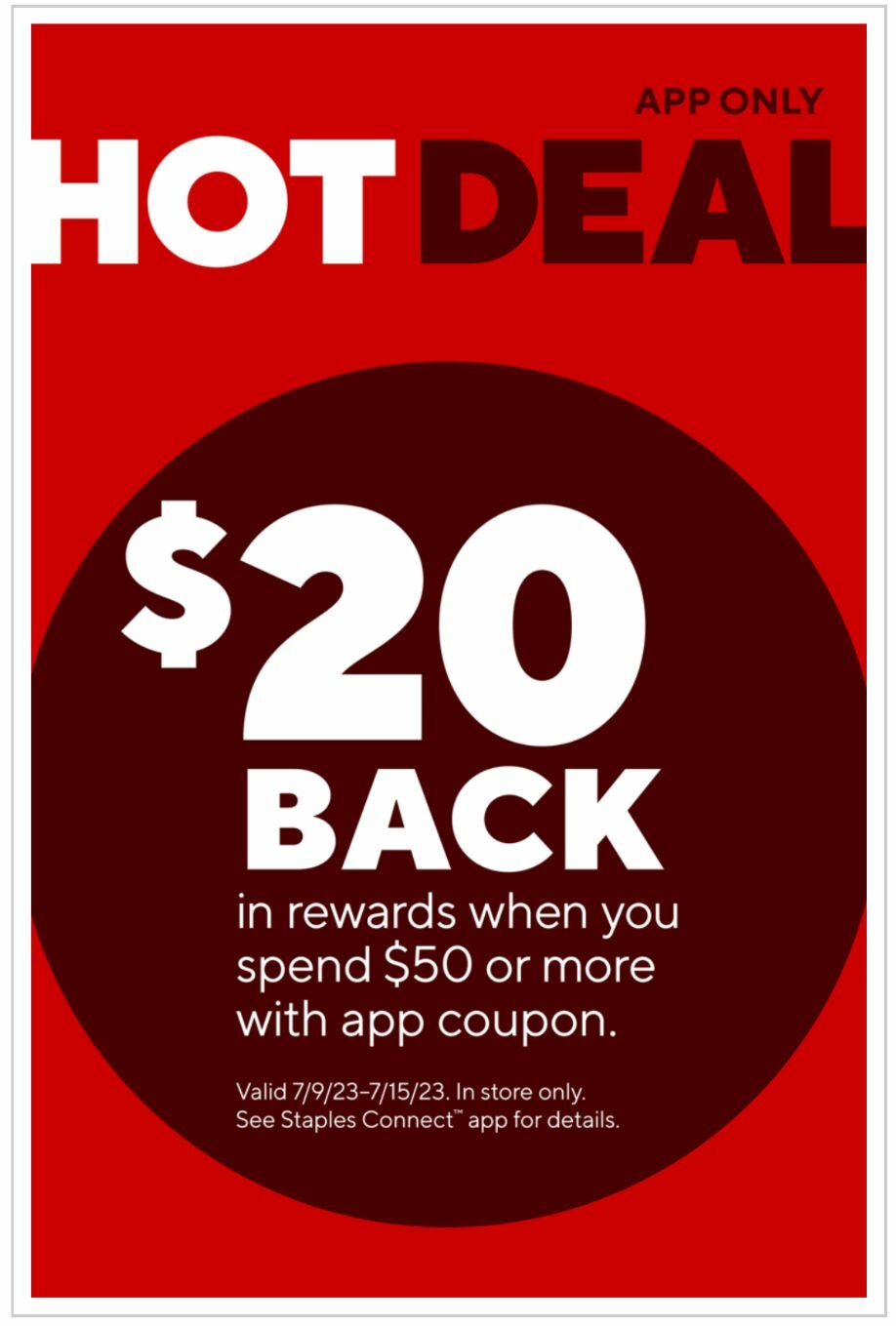 Staples Staples weekly ad from July 9