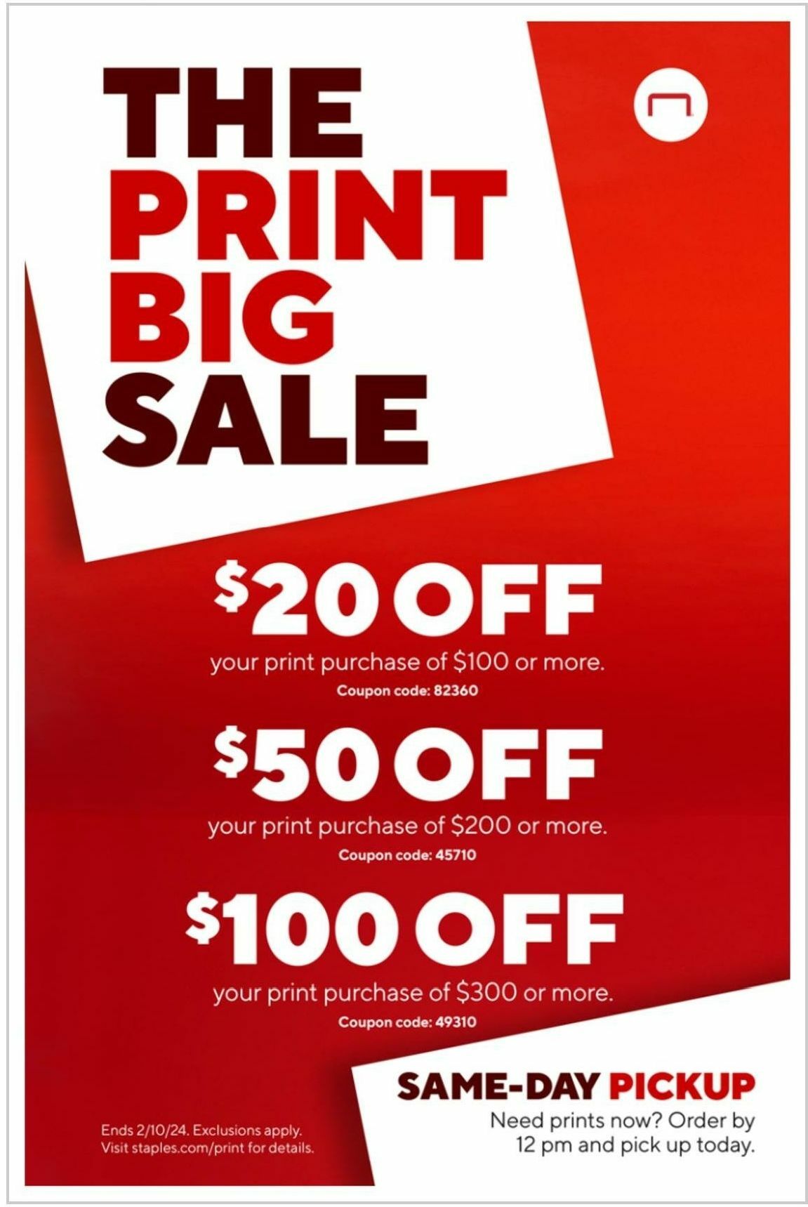 Staples Staples weekly ad from February 4