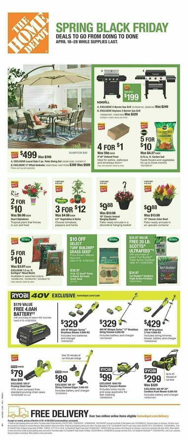 The Home Depot Spring Black Friday