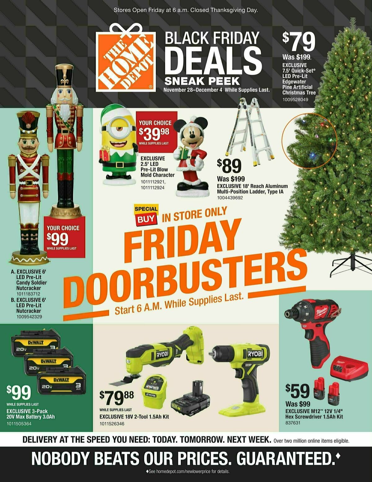 The Home Depot Doorbusters Sneak Peak Local Ad & Catalog from November 24