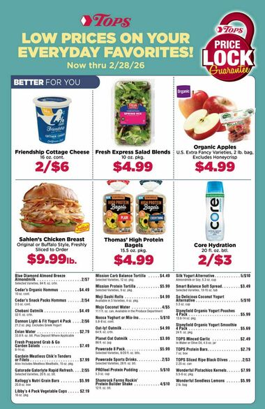 Tops Friendly Markets Low Prices on Your Everyday Favorites!