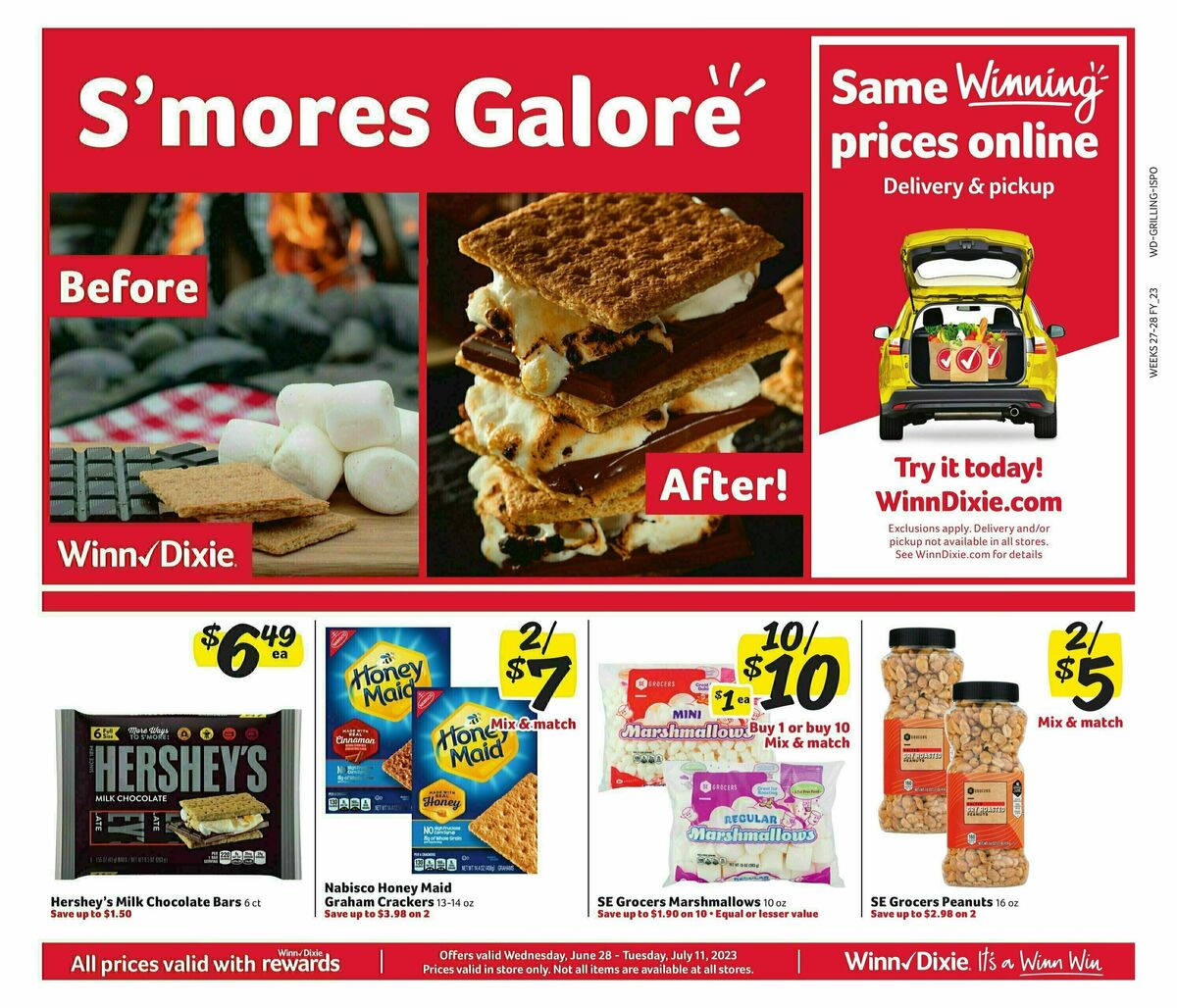 WinnDixie Picnic, Grill, Hydration... Weekly Ad from June 28