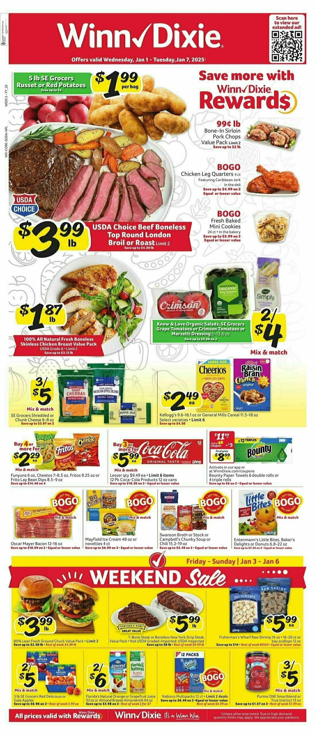 WinnDixie Weekly Ad from January 1