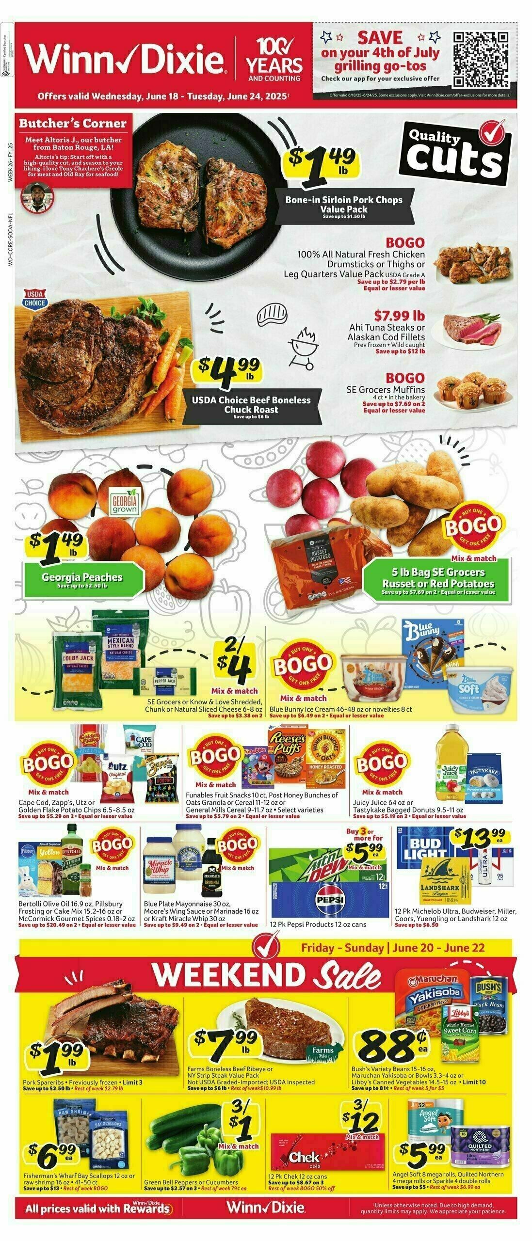 WinnDixie Weekly Ad from June 18