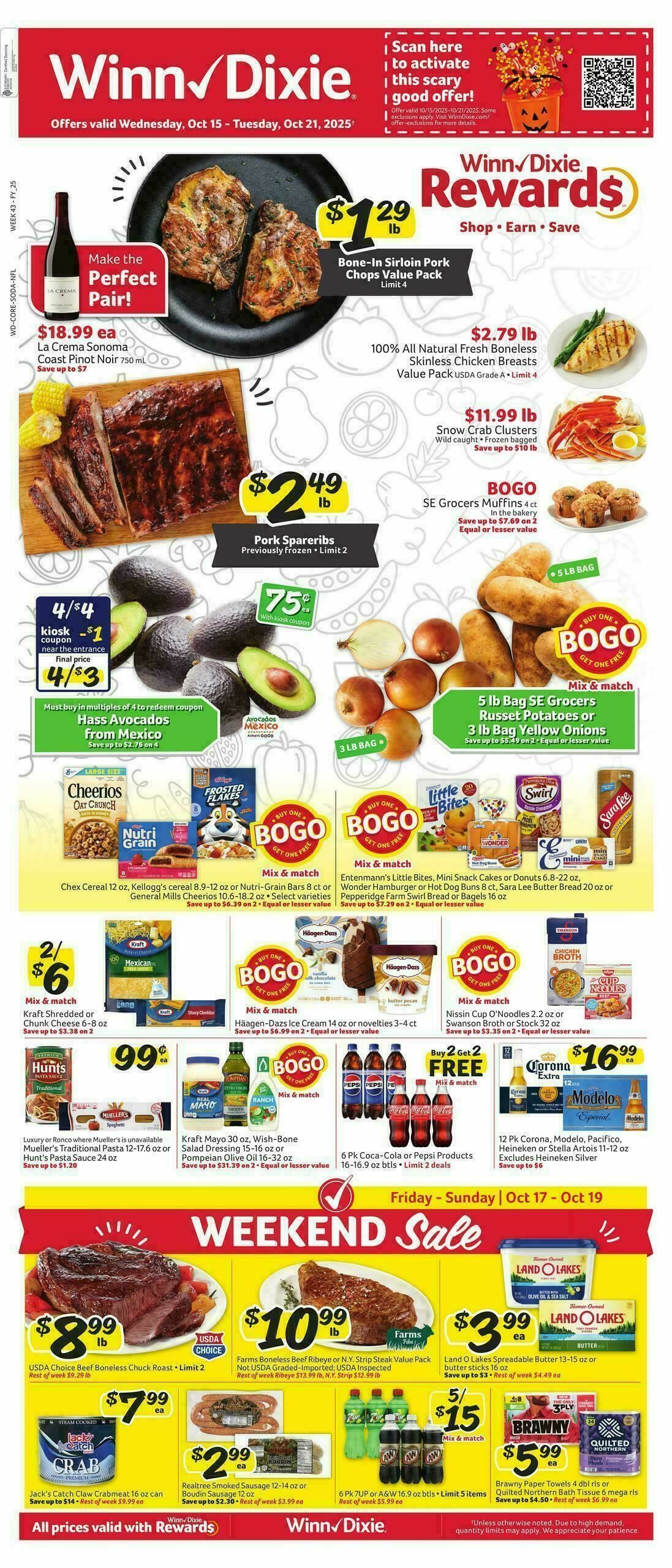WinnDixie Weekly Ad from October 15