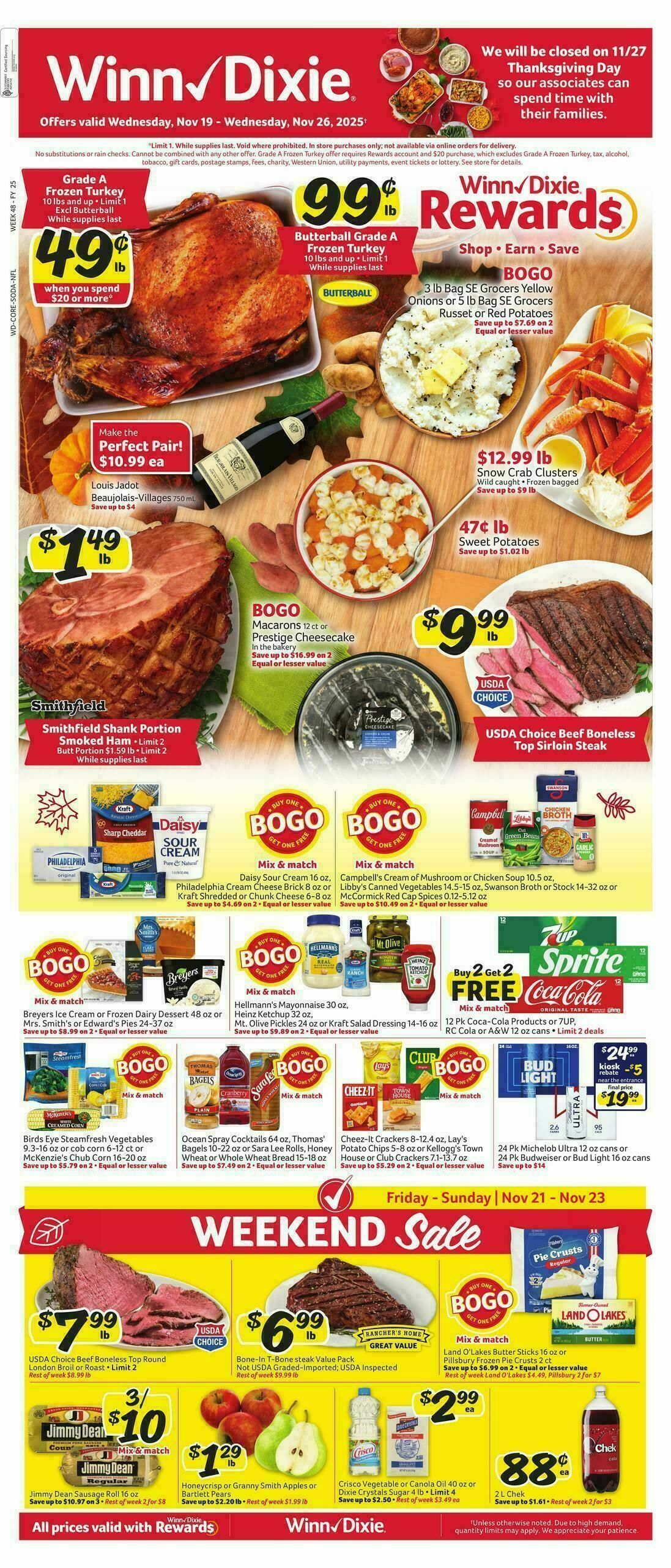 WinnDixie Weekly Ad from November 19