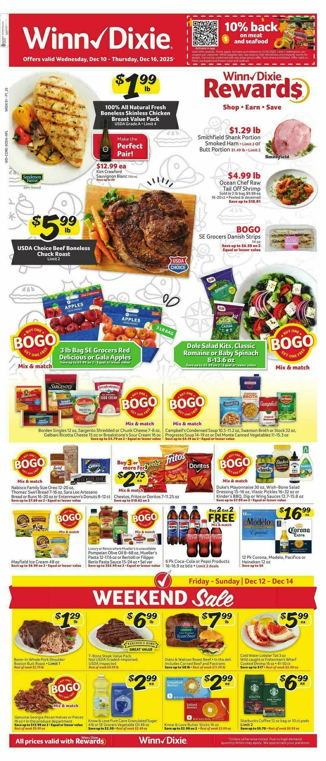 WinnDixie Weekly Ad from December 10